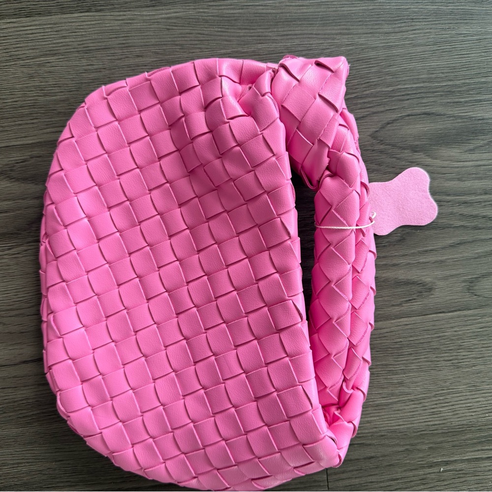 Pink Woven Women's Bag